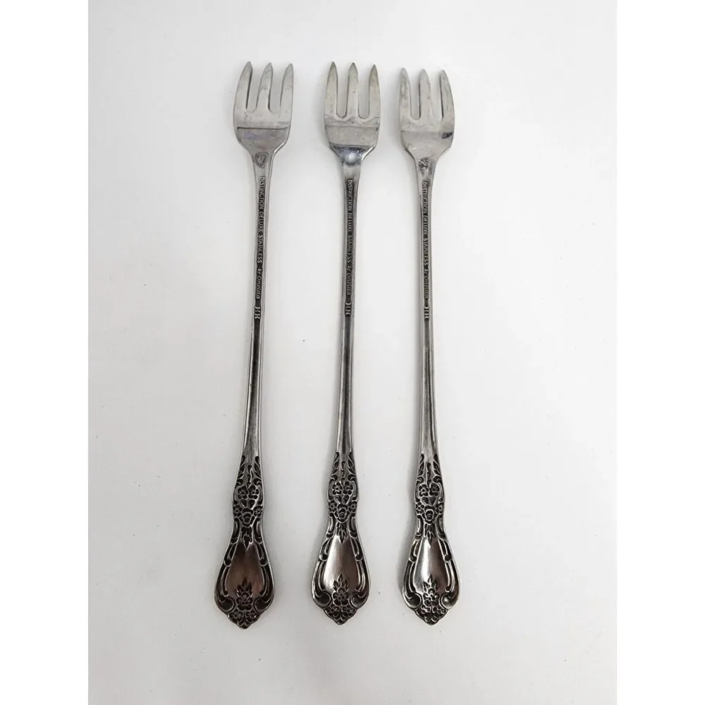 Oneida Kennett Square Distinction Deluxe HH Stainless - 3 Cocktail‎ Forks